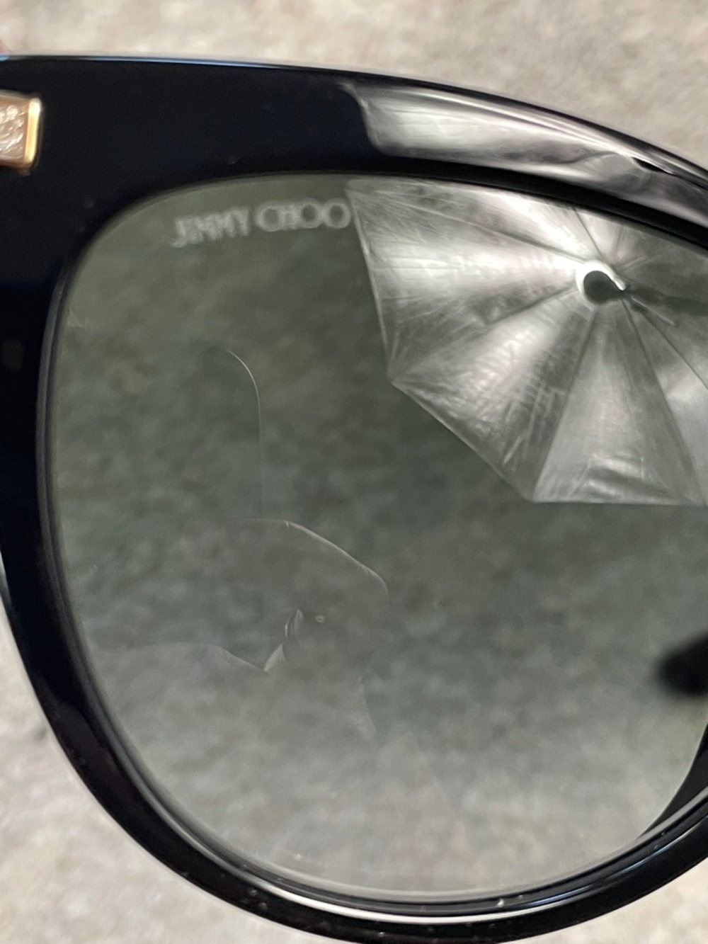 New Jimmy Choo Grey Gradient Cat Eye Ladies Sunglasses Axelle Black - Picture 12 of 16